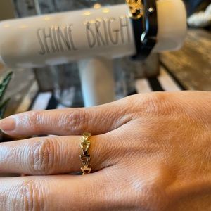 Triangle ring+Gold Plated